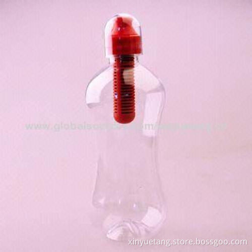 Plastic Sports Water Bottle with Filter Top